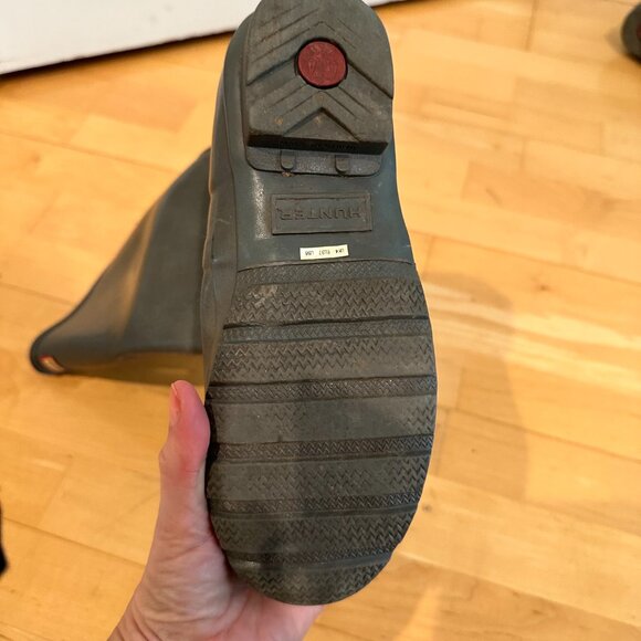 Hunter Boots Moss Green Shiney Size 6 - Picture 11 of 11